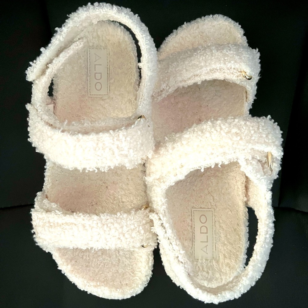 Aldo Shearling Dad Sandals